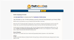 Desktop Screenshot of findthebestdeals.com