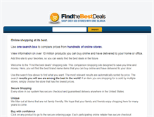 Tablet Screenshot of findthebestdeals.com
